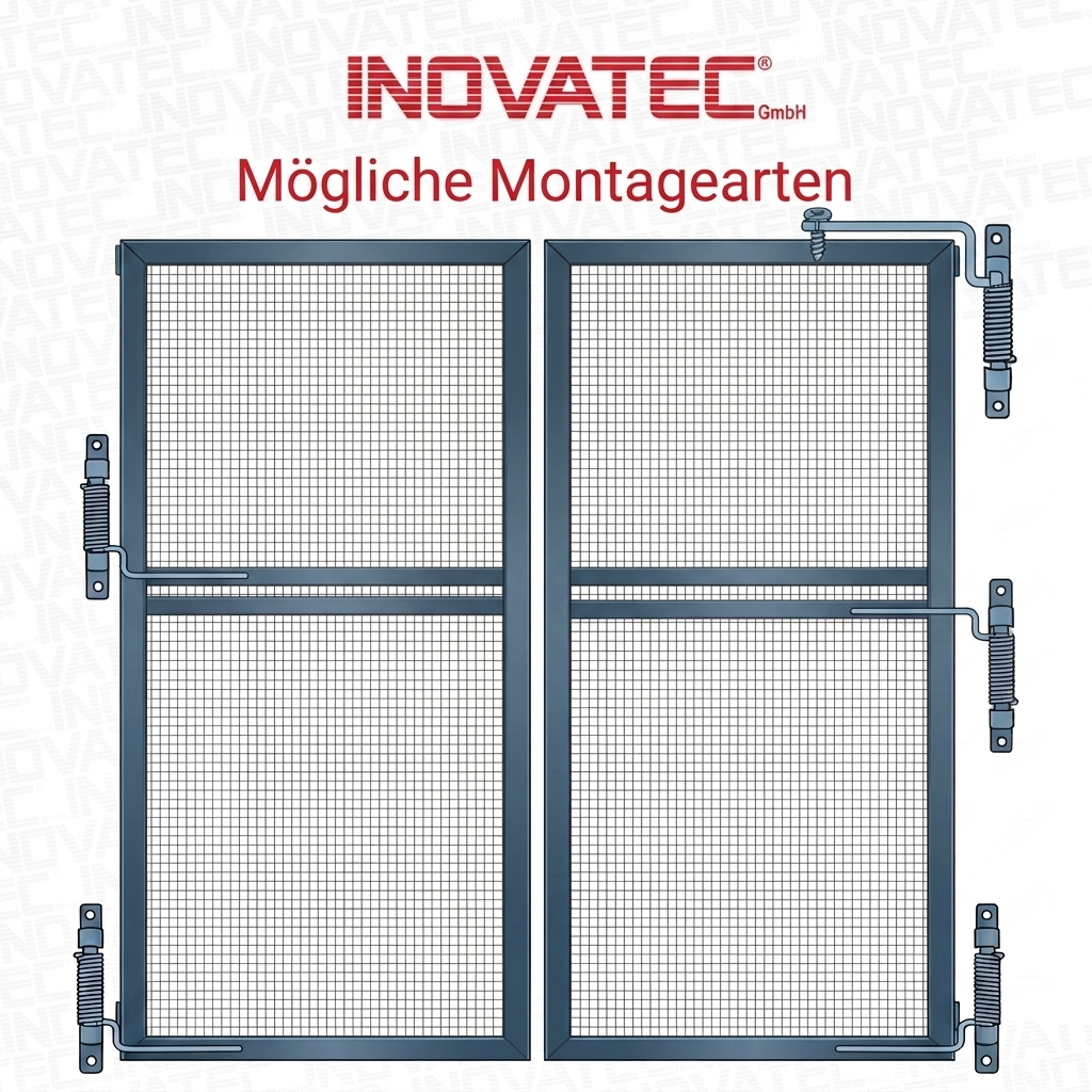 INOVATEC Alu Federschließer für Fliegengitter Tür und Fenster 4 fliegengitter-federschliesser-montagearten.png