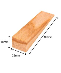 100 x INOVATEC Holz Keile in verschiedenen Abmessungen im Karton 13 100x25x18mm_holzkeile_natur_bemaßung.jpg