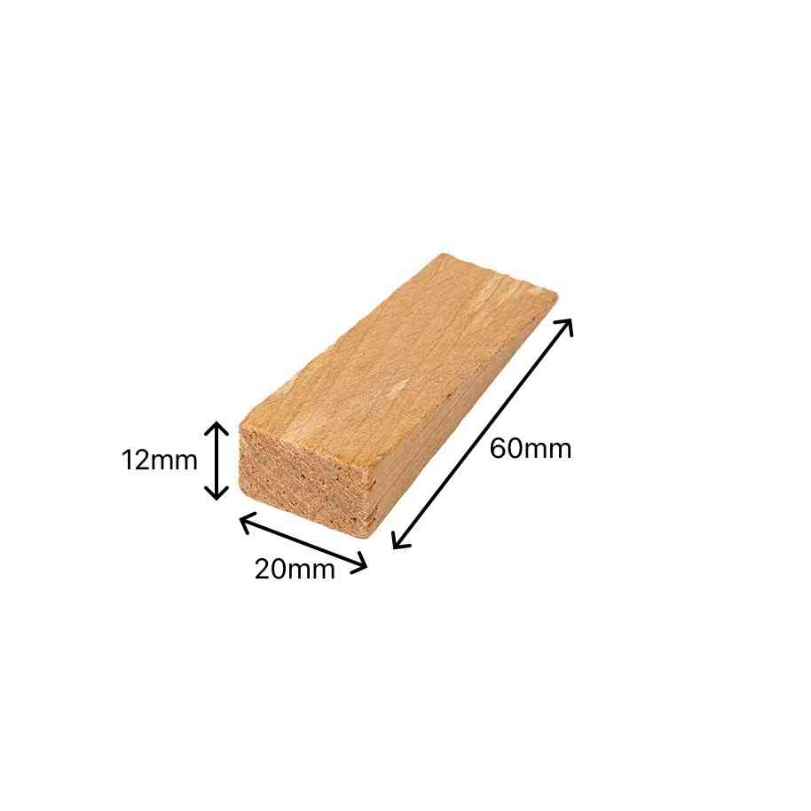 100 x INOVATEC Holz Keile in verschiedenen Abmessungen im Karton 10 60x20x12mm_holzkeile_natur_bemaßung_small.jpg