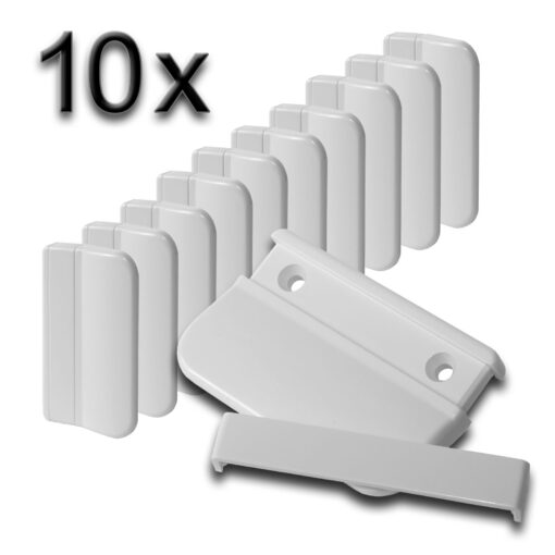 inovatec balkontuergriff eckig reinweiss 10er set 3